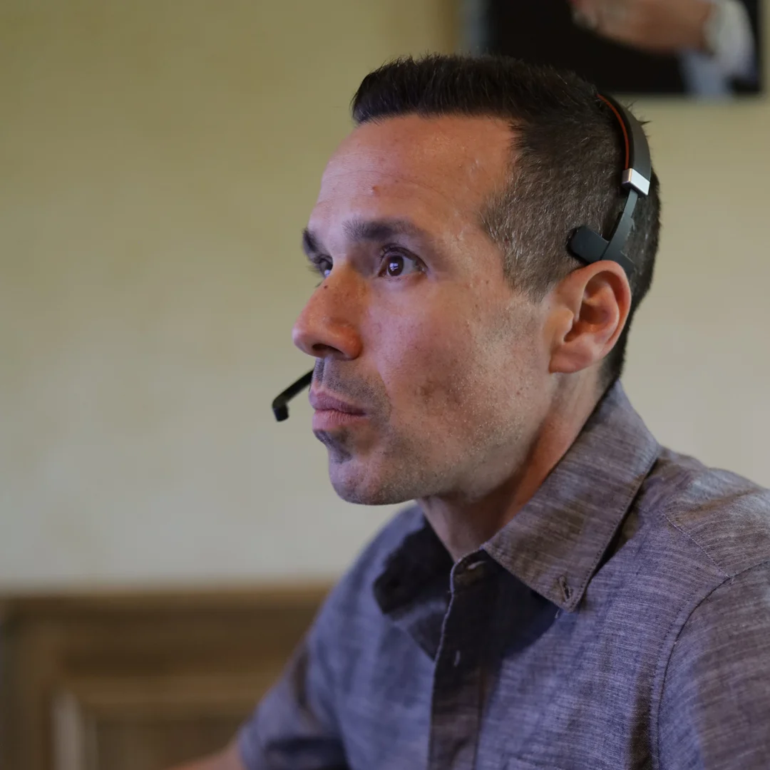 Ringba User Stories - Matt Zivkovic with Call Center Headset